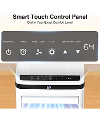 Antartic Star 8000 Btu Portable Air Conditioner, Compact Ac Unit with Remote, Adjustable Thermostat, Sleep Mode, 24H Timer, Window Kit
