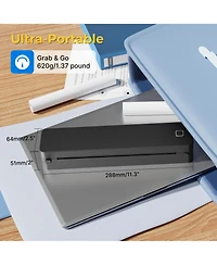 Swifint Portable A4 Thermal Printer, D830 Wireless Bluetooth Inkless Printer, Mobile Printer Compatible with iOS Android and Pc