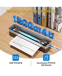 Swifint D830 Portable A4 Inkless Wireless Bluetooth Thermal Printer Compatible with iOS Android and Pc