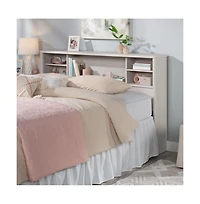 Sauder Dover Edge Full/Queen Bookcase Headboard, Glacier Oak Finish