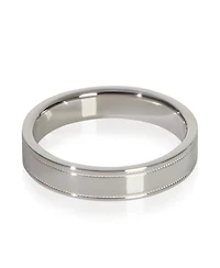 Pre-Owned Tiffany & Co Platinum 4mm Milgrain Band