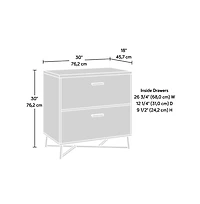 Sauder Canton Lane File Cabinet, Brew Oak finish