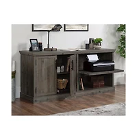 Sauder Aspen Post Commercial Office Credenza, Pebble Pine finish