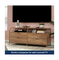 Sauder International Lux 4-Drawer Dresser, Sindoori Mango Finish