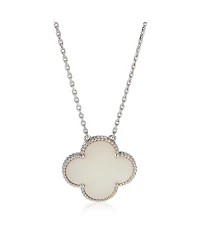 Pre-Owned Van Cleef & Arpels White Gold Mother Of Pearl Magic Alhambra Pendant