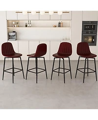 flynama Modern Swivel Bar Stools Set of 2, Pu Padded