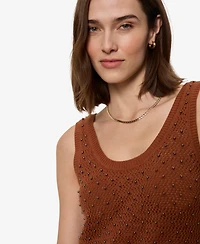 Sanctuary Women's Dune Studded Scoop Neck Sweater