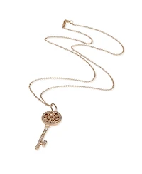 Pre-Owned Tiffany & Co Rose Gold Diamond Medium Model Petals Key Pendant