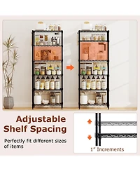 Sugift 6 Tier Metal Storage Shelving Unit with 900 lb Capacity