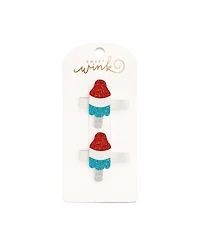 Sweet Wink Little and Big Girls Patriotic Pop Clip Set