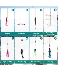 Gnuadz Fishing Lures Kit Tackle Box Bass Walleye Trout Freshwater