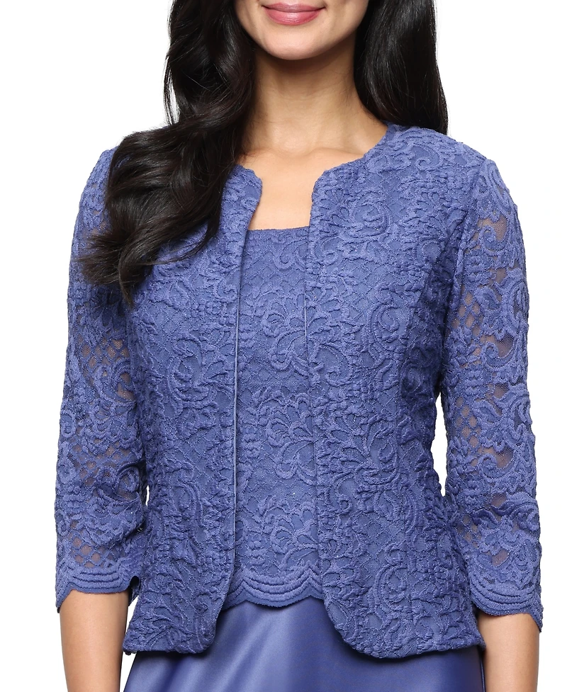 Alex Evenings Petite Lace Dress and Jacket
