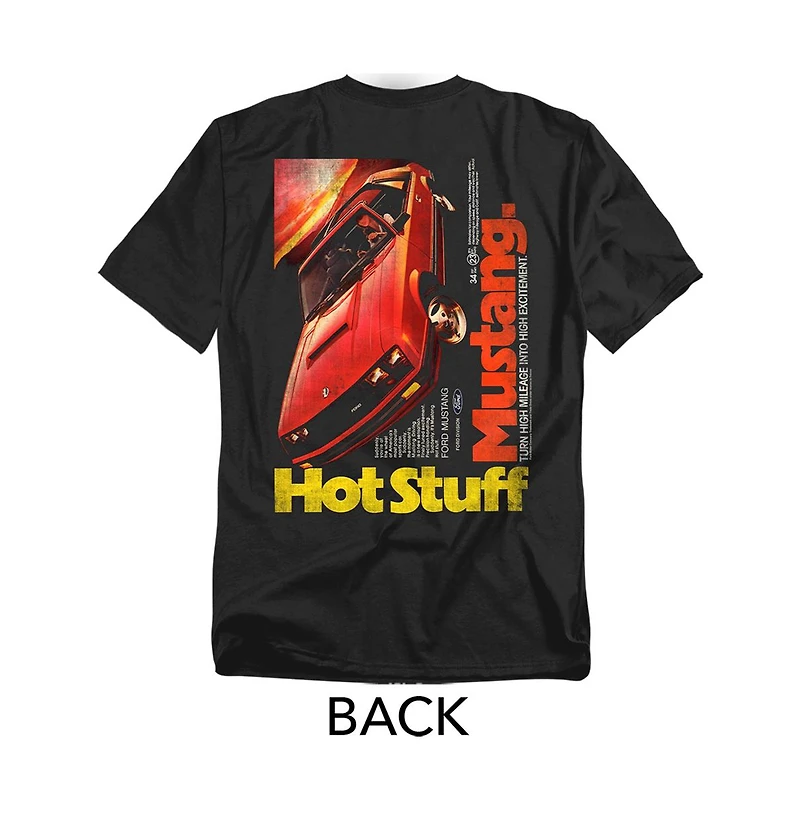 Mustang Men's Ford Hot Stuff Front Back T-Shirt
