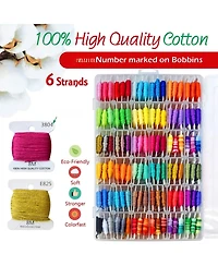 Gnuadz 218pieces Embroidery Floss Bracelet Kit Organizer Box Friendship Craft Tools Beginners 108-color