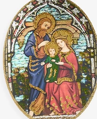 Holiday Lane Blessed Oval Holy Family Ornament, Exclusively at Macy's