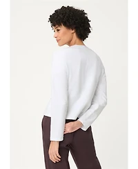 Olsen Women's Mixed Media Jersey Jacket