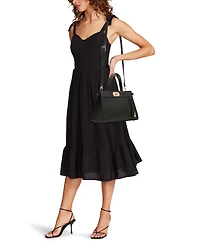 Anne Klein Embossed Medium Satchel Handbag