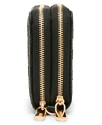 Anne Klein Embossed Double Zip Around Wallet