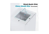 Aecojoy Laundry Pedestal with Sink Cabinet 1300LBS Heavy Duty Universal Washing Machine Stand Base Raiser