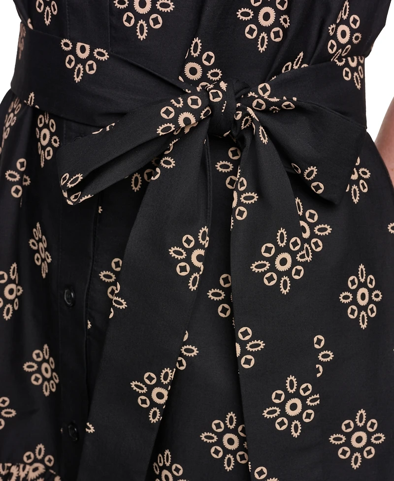 Jessica Howard Petite Short-Sleeve Fit and Flare Shirt Dress