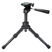 VidPro Tt-12 Heavy Duty 3-Section Aluminum Table Top Tripod with 3-Way Pan Head
