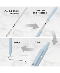 Gnuadz Cute Retractable Gel Pens 0.5mm Quick Dry Smooth Writing