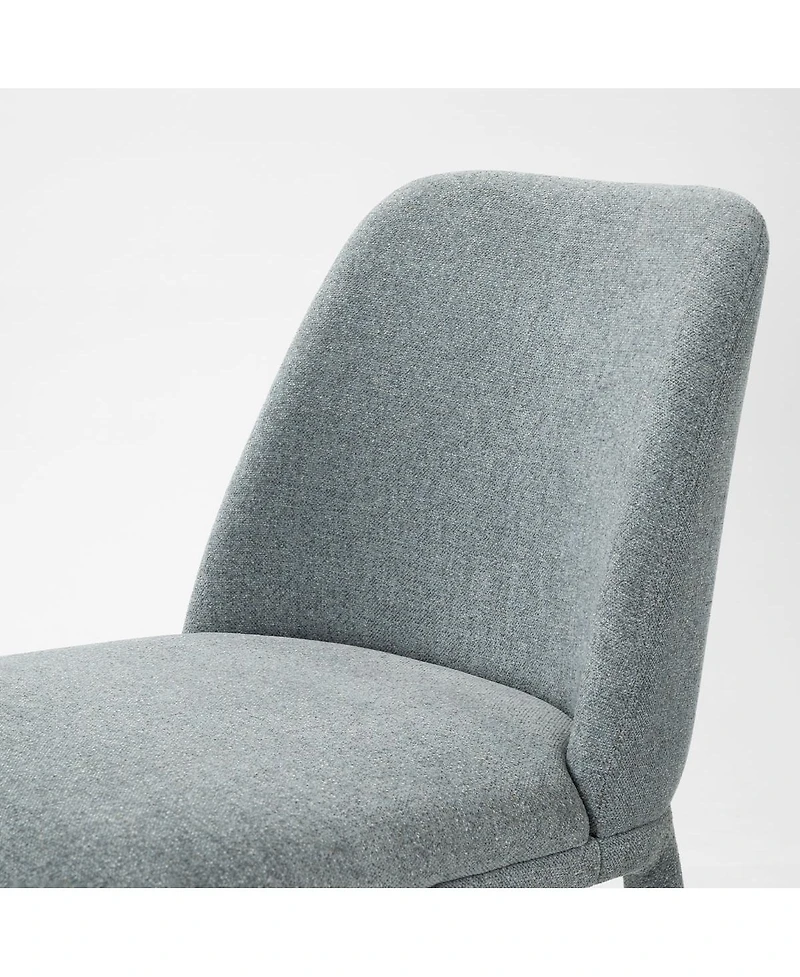 Maison Boucle Set of 2 Upholstered Dining Chairs, 19.5" Modern Side Chairs