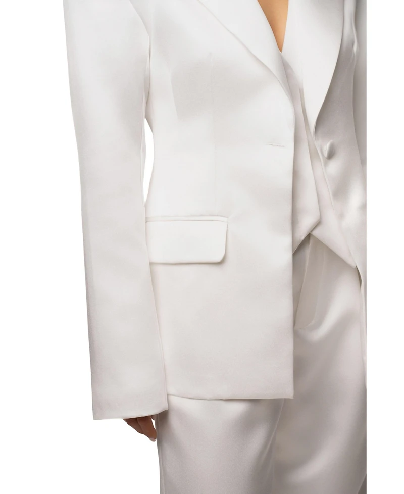 Jluxlabel Women's Victoria Satin Blazer