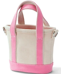 Lands' End Mini Natural Open Top Canvas Tote Bag