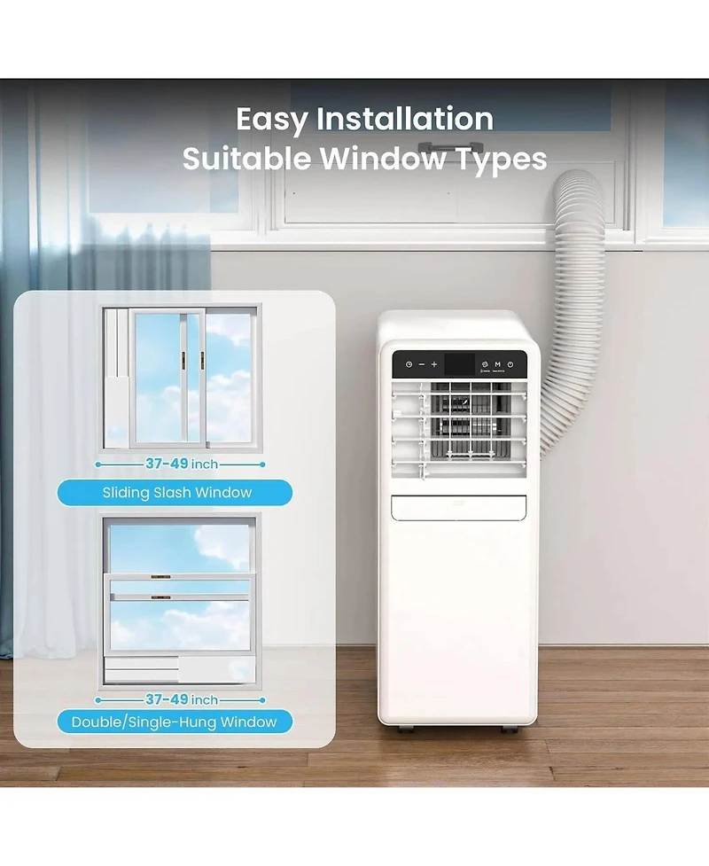 Cowsar 12000 Btu Smart Portable Ac, Drainage-Free with Timer