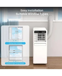 Cowsar 12000 Btu Smart Portable Ac, Drainage-Free with Timer