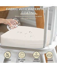 Gnuadz Chair Cushions Dining Waterproof Non-slip Foam Pads With Ties
