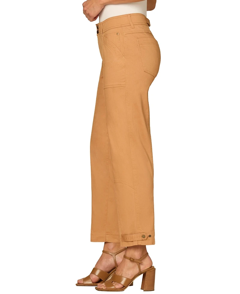 Democracy Women's "Ab"solution High-Rise Tapered Utility Jeans