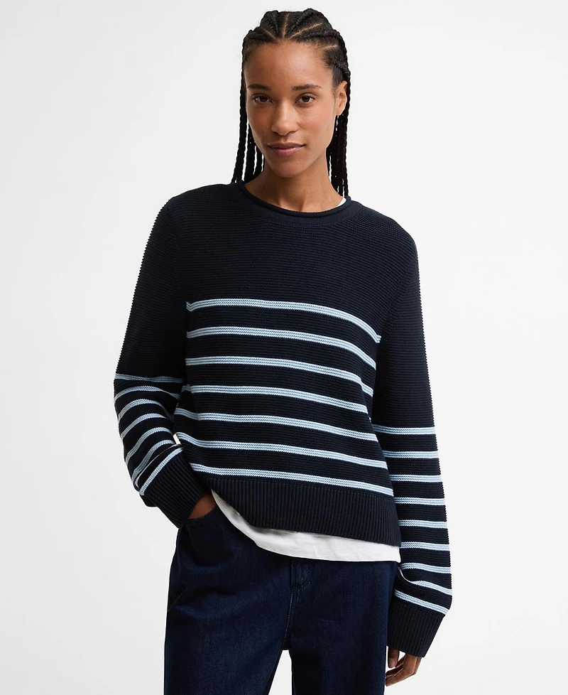 barbour hinton knitted jumper