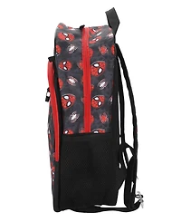 Spider-Man Boys' All Over Print Backpack, Lunch Bag, Pencil Case and Key Chain, 4-Piece Set