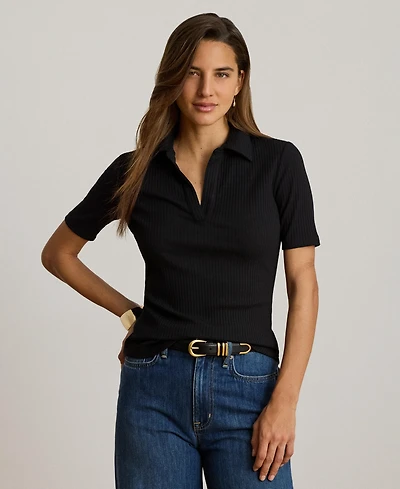 Lauren Ralph Women's Johnny Collar Polo T-Shirt