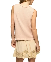 Lucky Brand Women's Crewneck Knit Tank Top