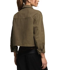 Lucky Brand Women's Collared Denim Utility Jacket