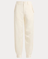 Lauren Ralph Women's Shantung Barrel Cargo Pants