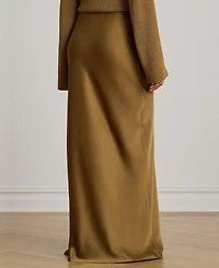 Lauren Ralph Women's A-Line Charmeuse Maxi Skirt