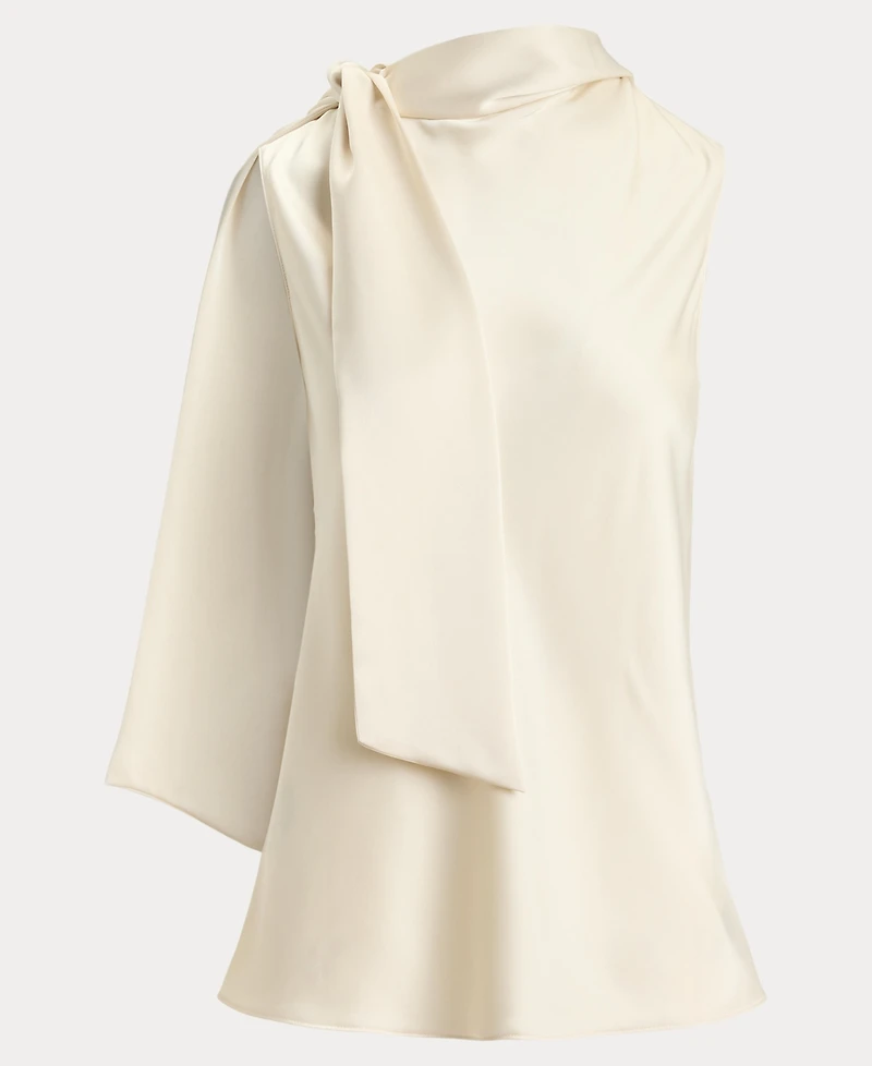 Lauren Ralph Women's Tie-Neck Sleeveless Blouse