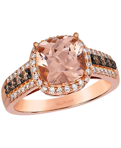 Le Vian Morganite (1-5/8 ct. t.w.), Nude Diamond (1/4 ct. t.w.) & Chocolate Diamond (1/6 ct. t.w.) Ring in 14k Strawberry Gold
