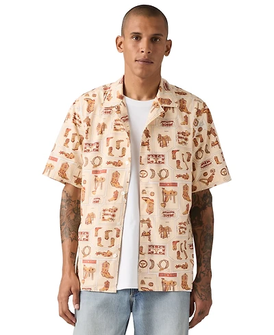 Levi's Premium Men's Short-Sleeve Camp Collar Shirt