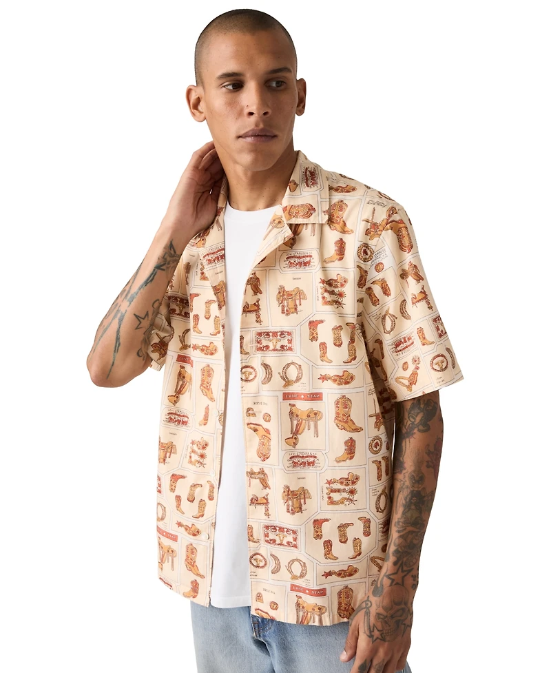 Levi's Premium Men's Short-Sleeve Camp Collar Shirt