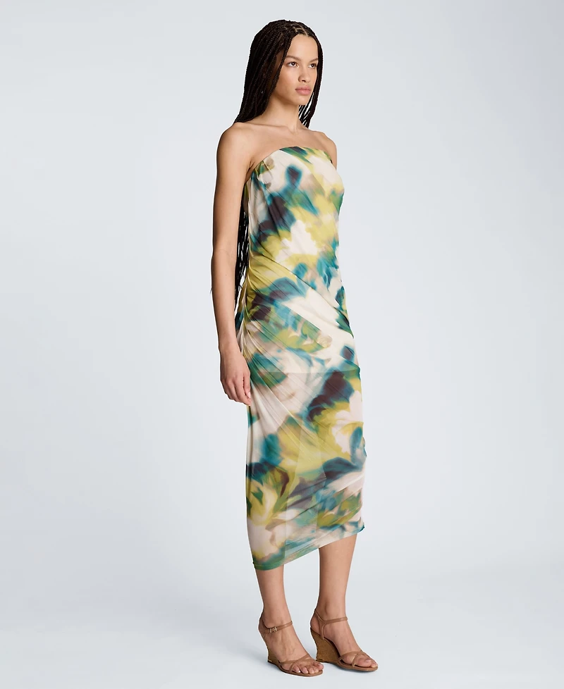 Kenneth Cole Women's Strapless Ruched Dress