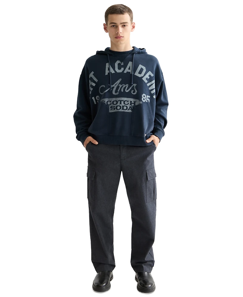 Scotch & Soda Men's Washed Artwork Hoodie
