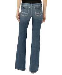 Silver Jeans Co. Women's Suki Mid Rise Flare Luxe Stretch
