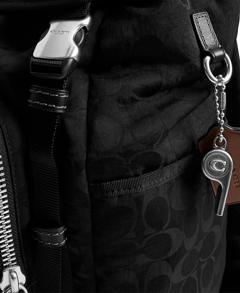 Coach Men's Logan Signature Leather Backpack