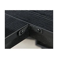 Sauder Foundry Road Desk Return, Carbon Oak finish