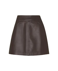Whistles Women's Leather A Line Skirt